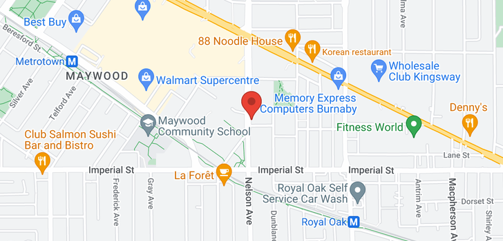 map of 309 6588 NELSON AVENUE